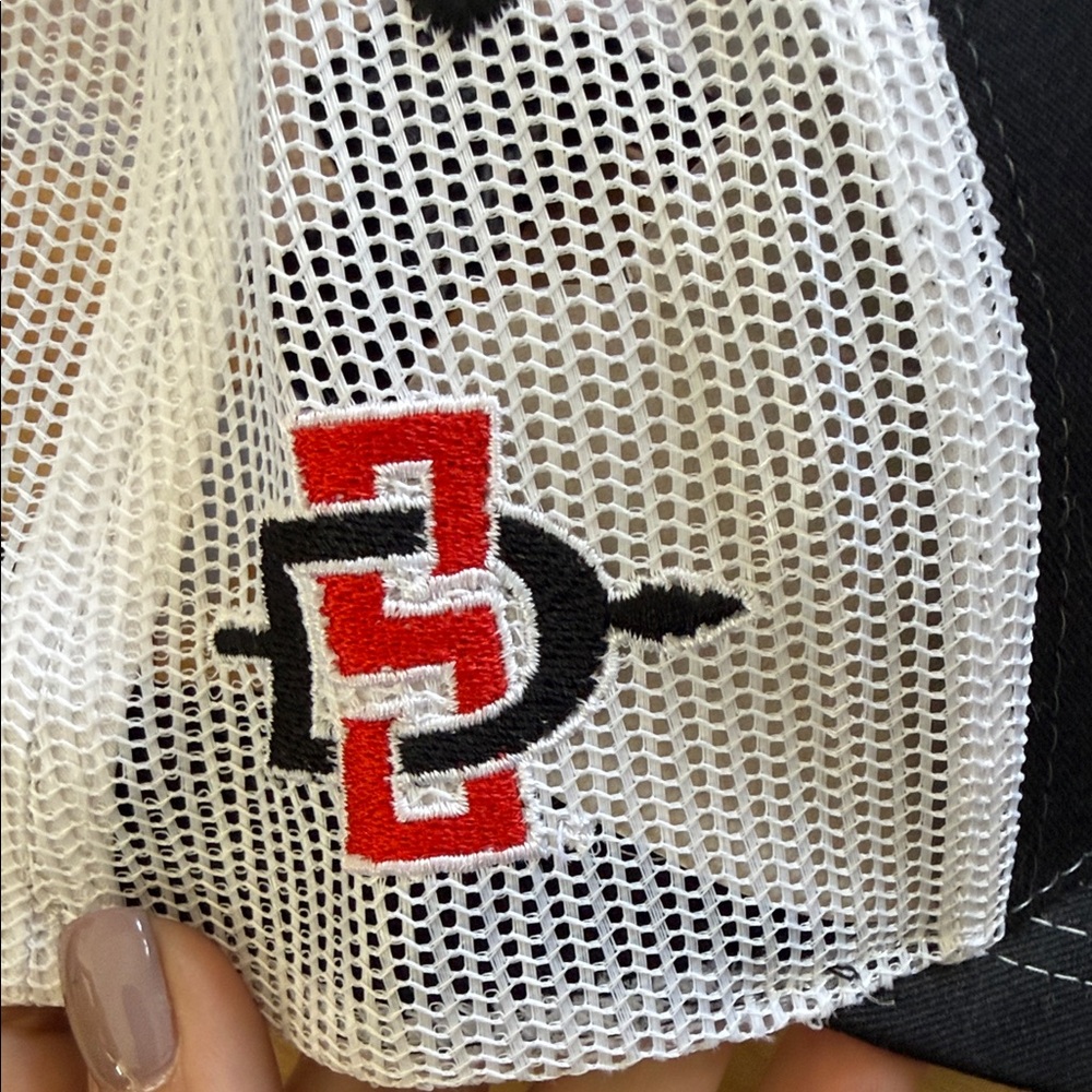 NWT SDSU Black White Final Four Trucker Cap 2023 Commemorative - Picture 3 of 7